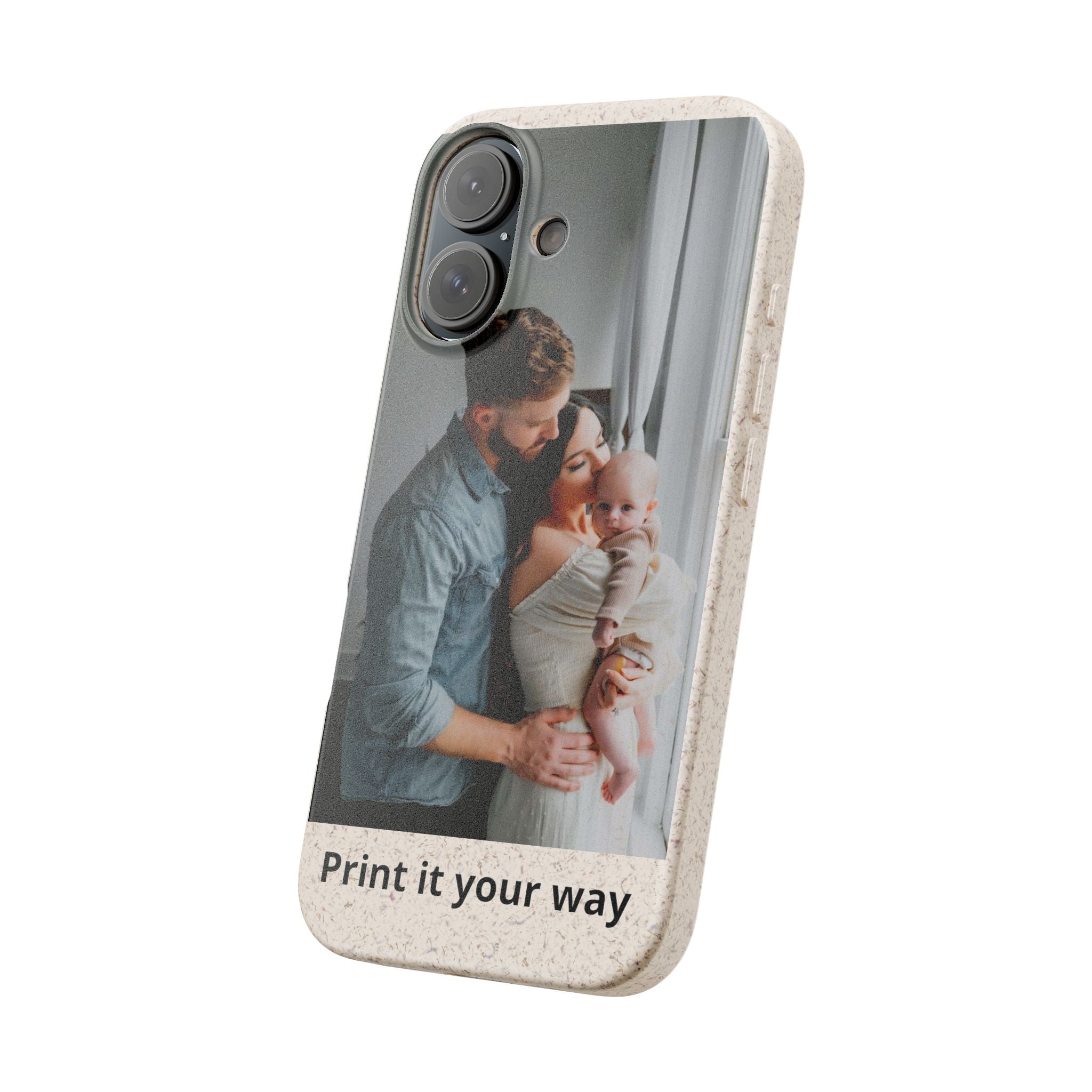 Custom Biodegradable Phone Case — Personalized Photo "Print it your way" Eco-Friendly Cover