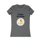 Birthday Slice Tee — "Happy Birthday" Cake Graphic Women's Shirt