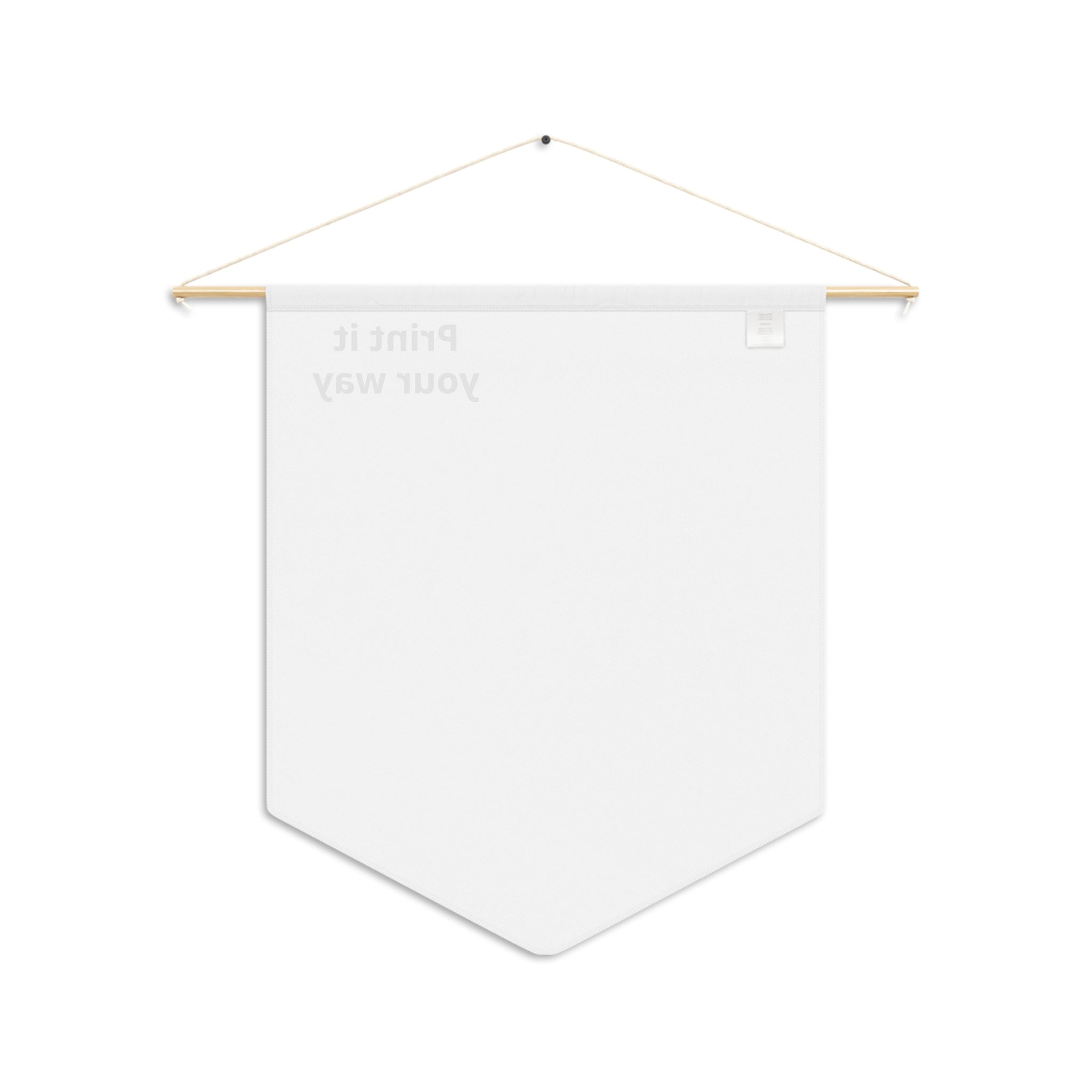 Custom Printed Pennant Banner — Personalized Wall Pennant, 'Print It Your Way'