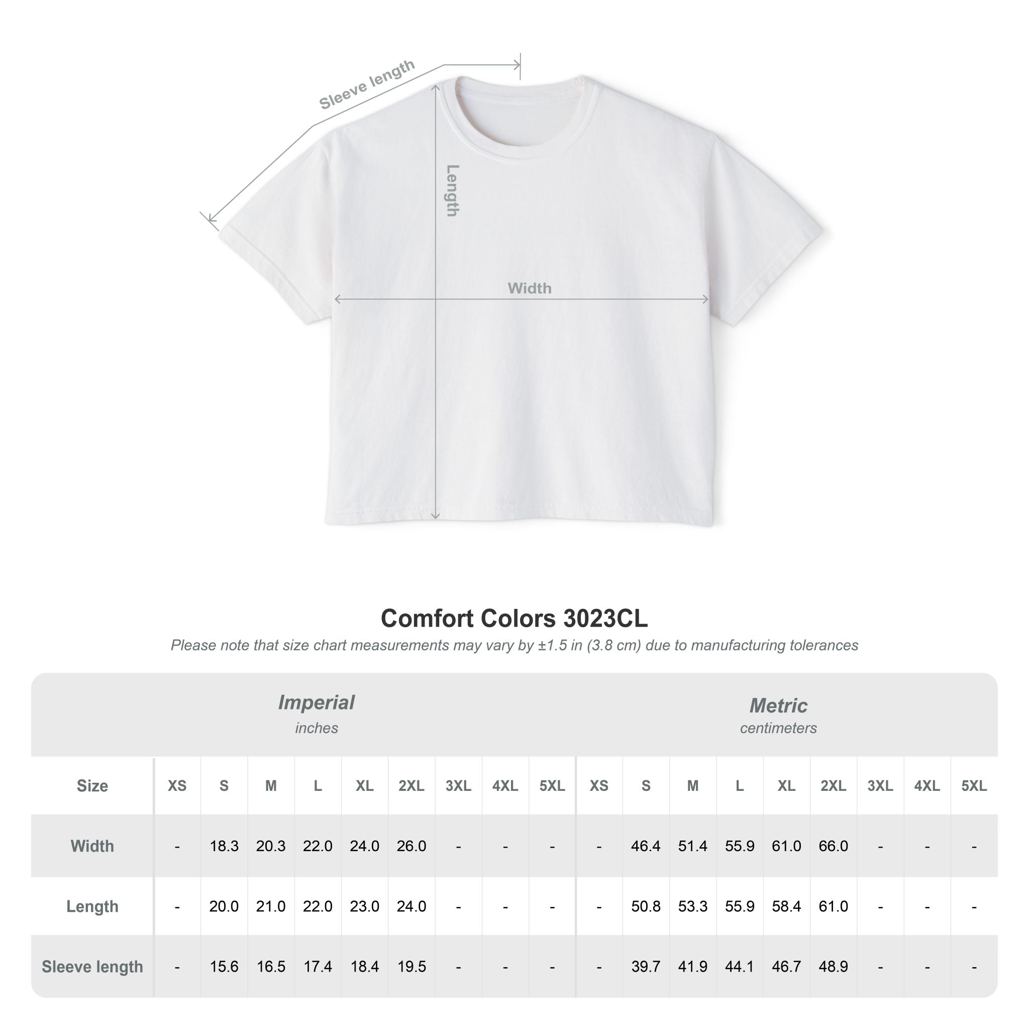 Boxy Tee — Minimal Women's Cropped T-Shirt (Custom Design)