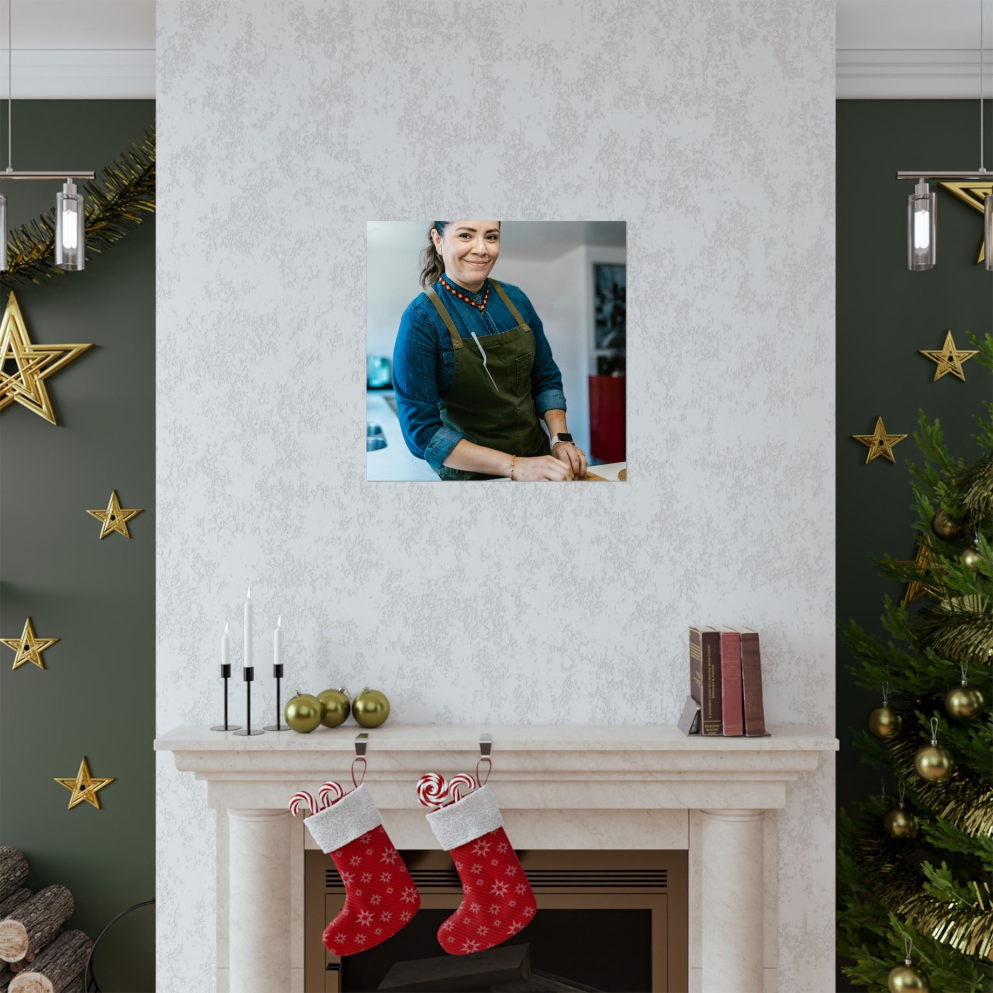 Matte Poster — Female Home Chef Portrait Kitchen Wall Art