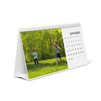 2025 Photo Desk Calendar – 12-Month Grid Layout, Personalized Family Memories