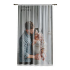 Window Curtain – Custom Photo Family Portrait Sheer Curtain ("Print it your way")