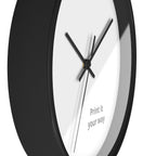 Minimal Custom Wall Clock — 'Print It Your Way' Modern White Face