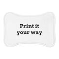 Custom Pet Feeding Mat — Personalized Dog & Cat Bowl Placemat ("Print it your way")