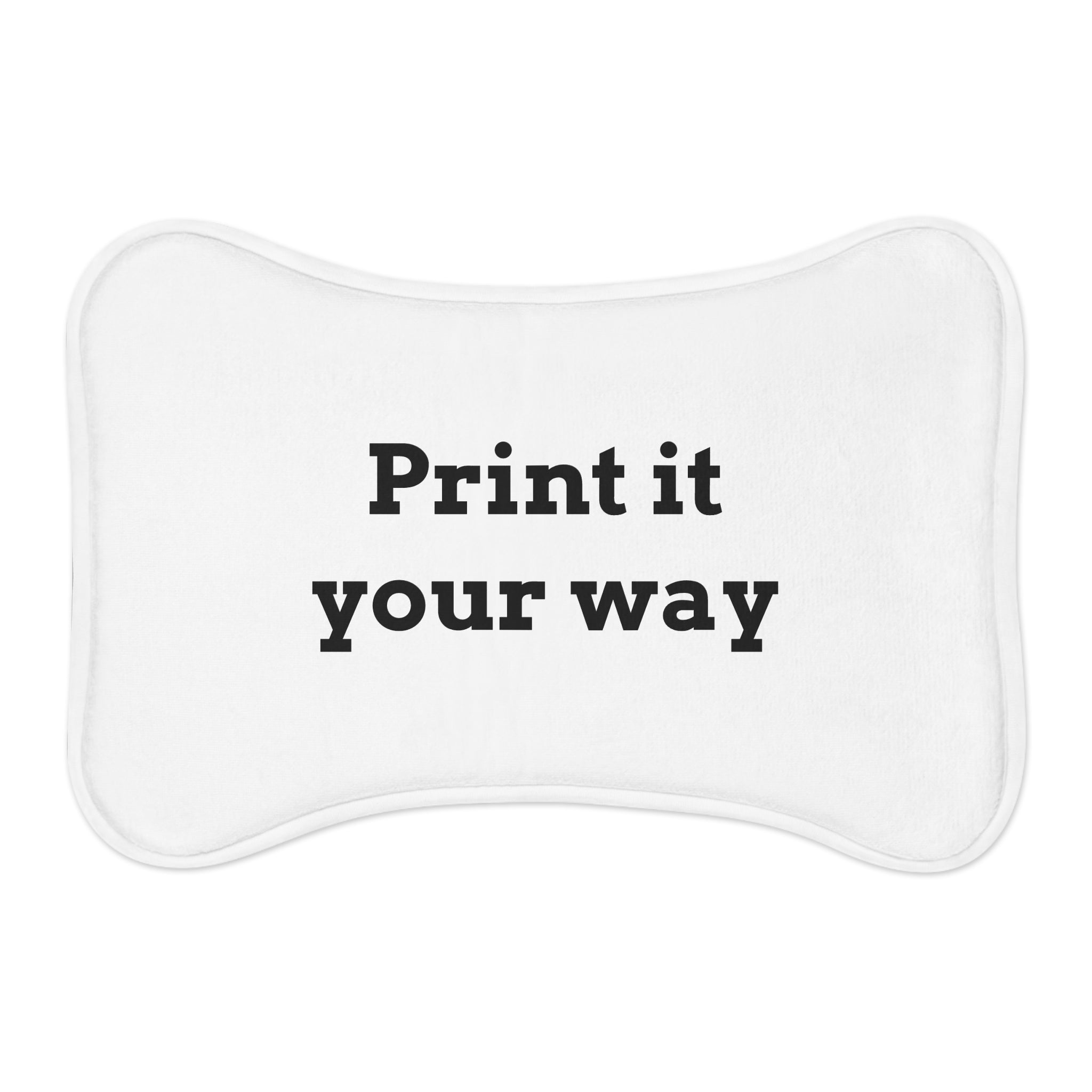 Custom Pet Feeding Mat — Personalized Dog & Cat Bowl Placemat ("Print it your way")