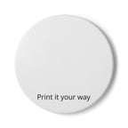 Custom Ceramic Coaster – Personalized Round Cork-Back Drink Mat (Print It Your Way)