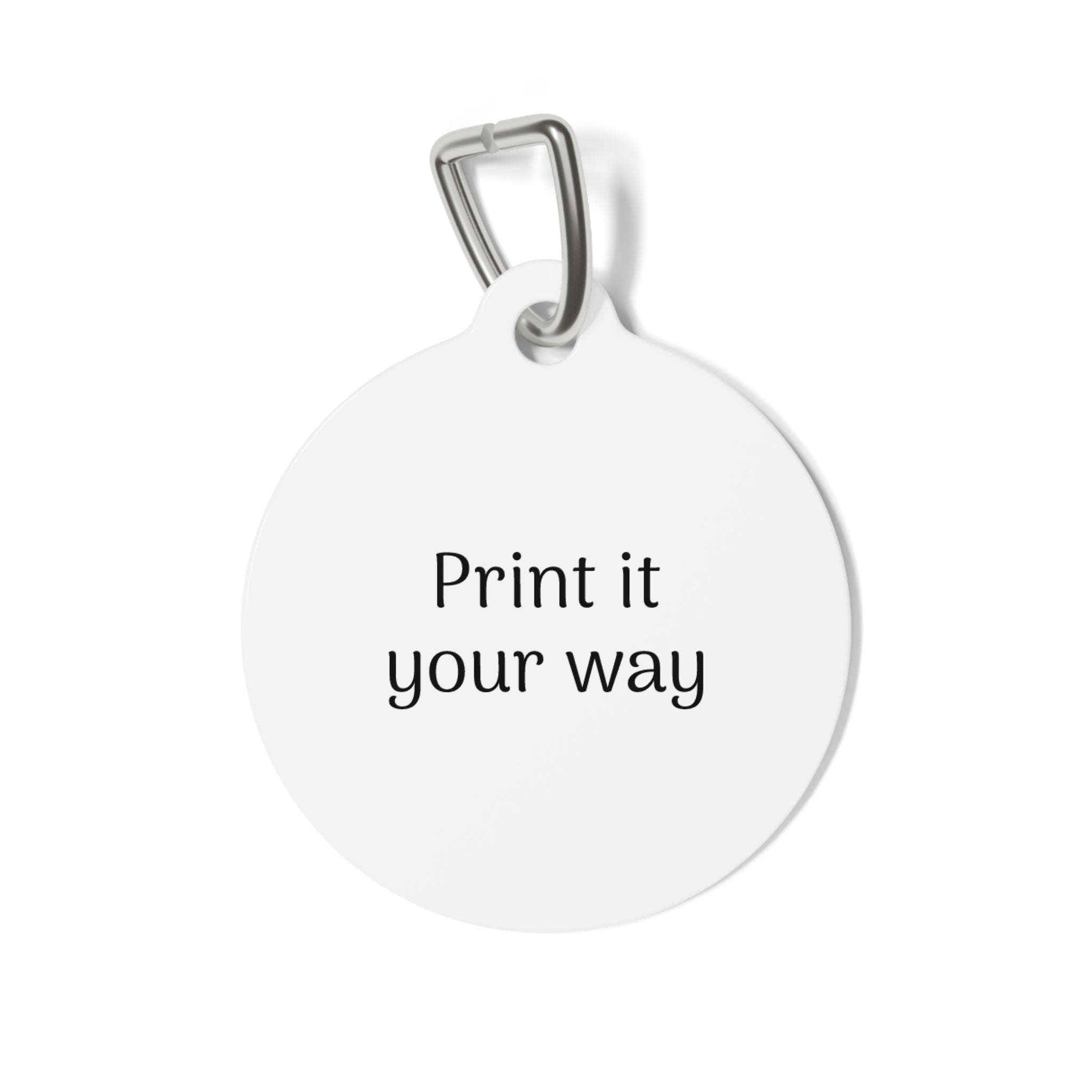 Custom Round Pet Tag – Personalized Engraved ID Tag (Print It Your Way)