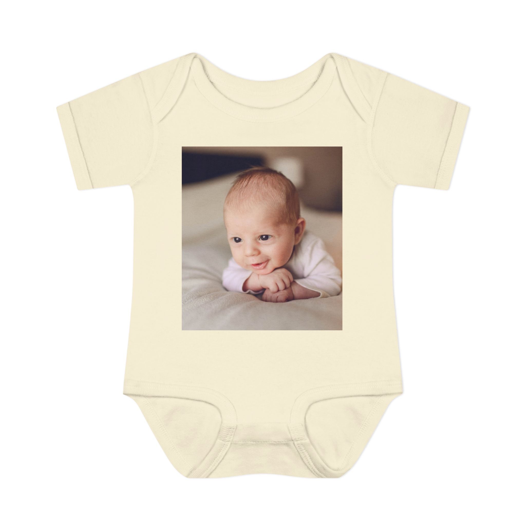 Personalized Photo Infant Bodysuit — Custom Baby Picture Onesie