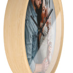 Personalized Family Photo Wall Clock — Custom Newborn & Parents Keepsake