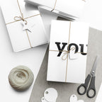 Heart Print Gift Wrap Paper — 'Print it your way' Customizable Wrapping Roll