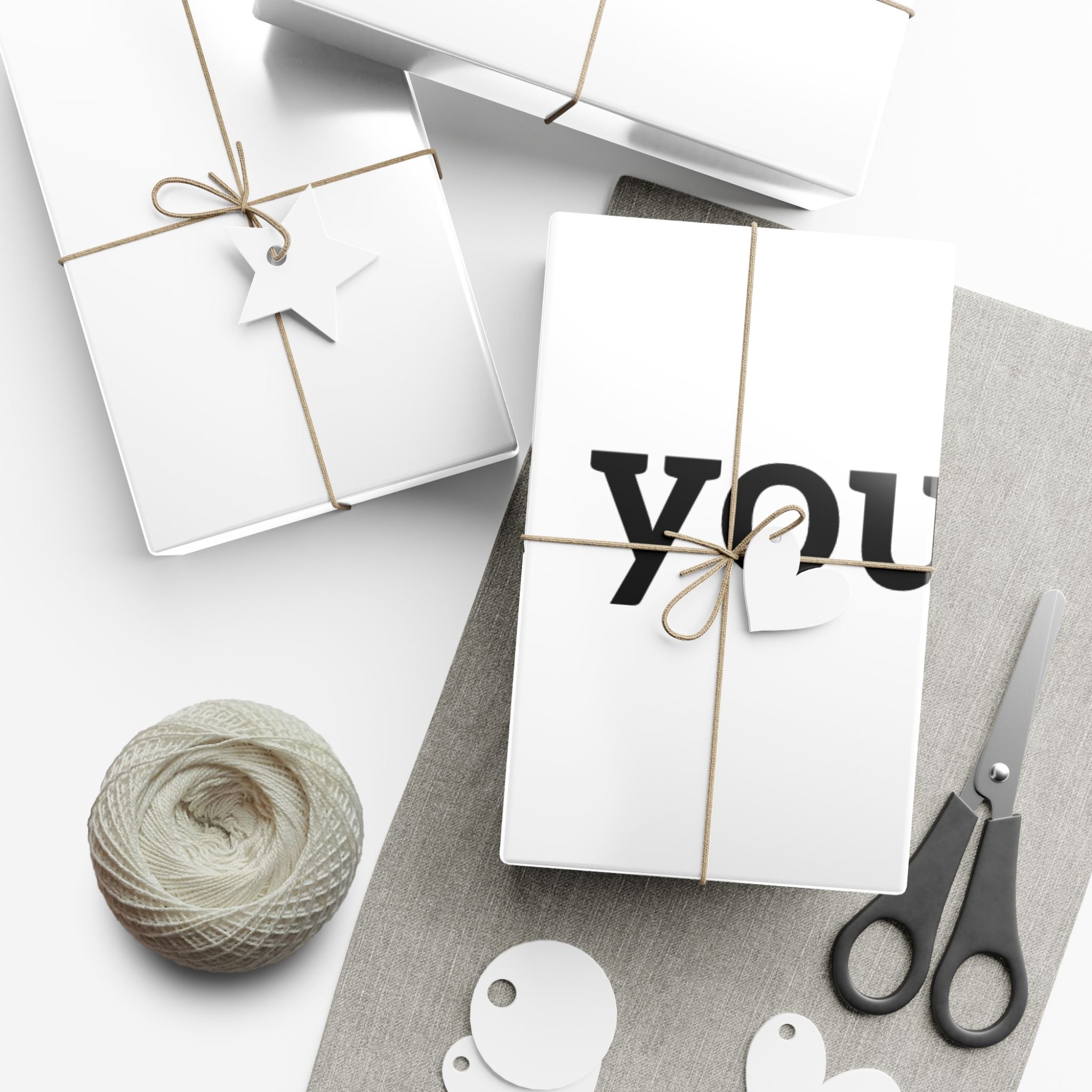 Heart Print Gift Wrap Paper — 'Print it your way' Customizable Wrapping Roll