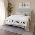 Customizable Soft Polyester Blanket — "Print It Your Way" Personalized Throw