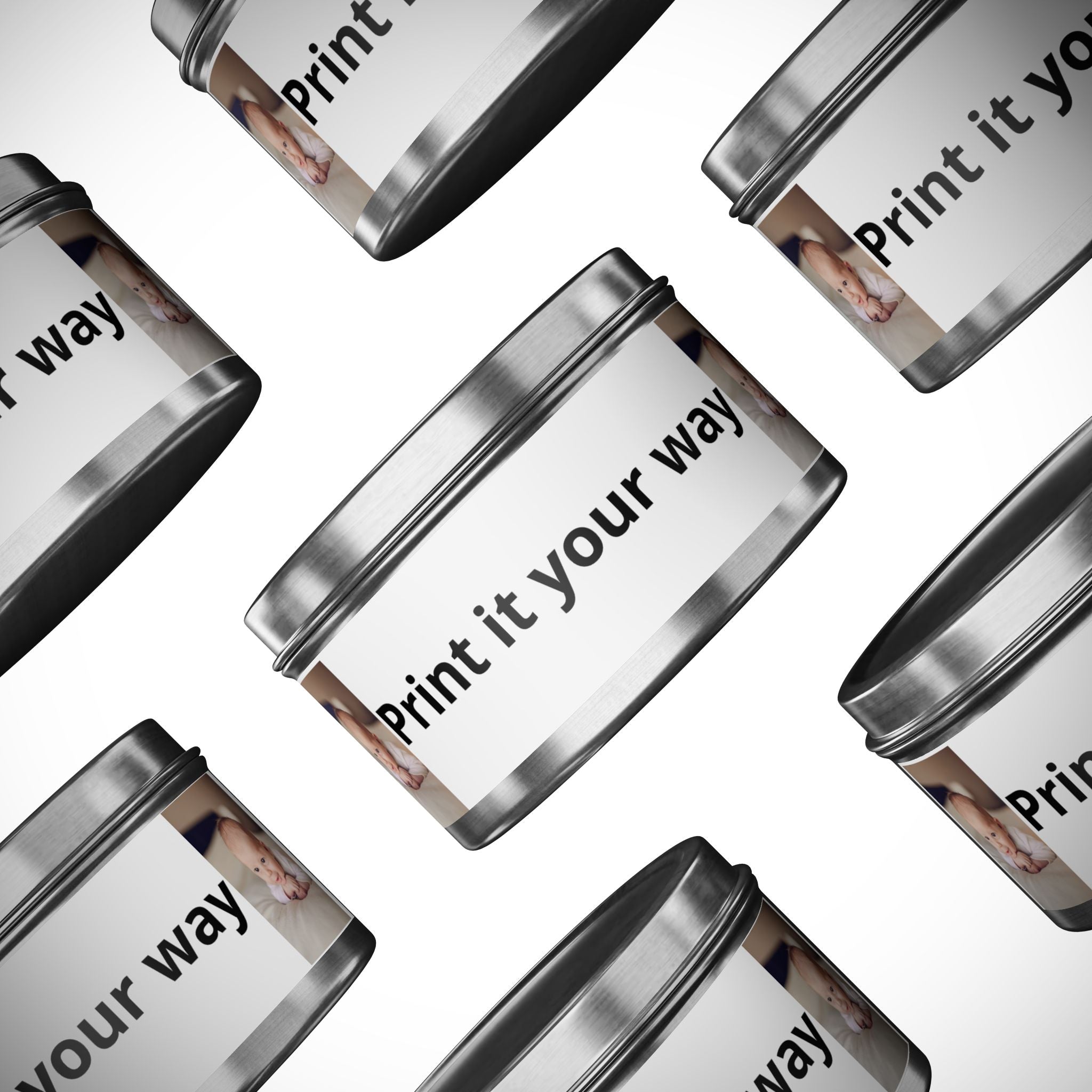 Personalized Tin Candle — Custom Photo & Text Scented Candle Gift