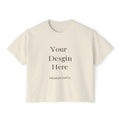 Boxy Tee — Minimal Women's Cropped T-Shirt (Custom Design)