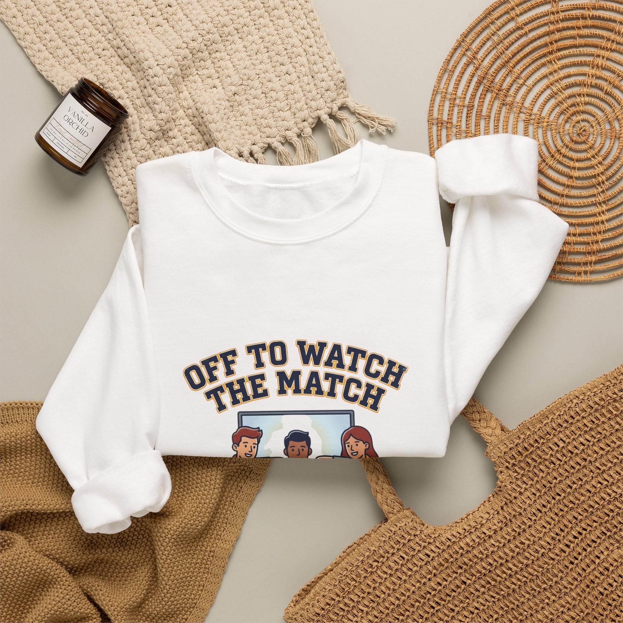Off to Watch the Match Sweatshirt | soccer watch party, match-day outfit