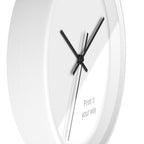 Minimal Custom Wall Clock — 'Print It Your Way' Modern White Face