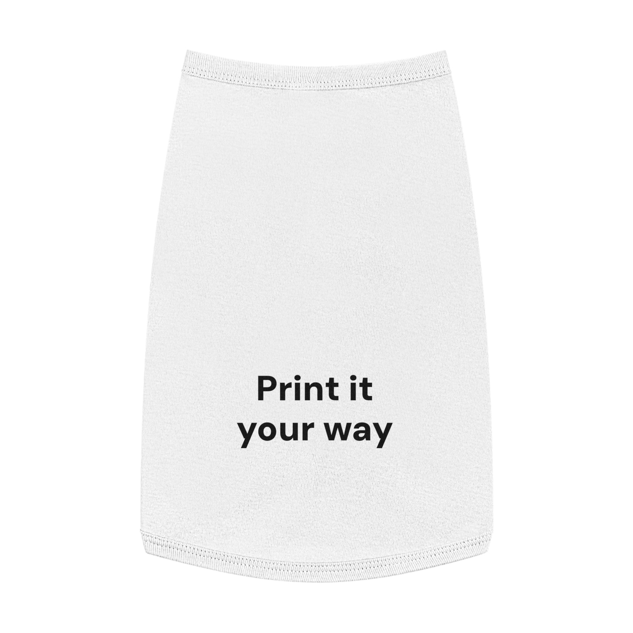 Custom Pet Tank Top - Personalized 'Print It Your Way' Dog Shirt