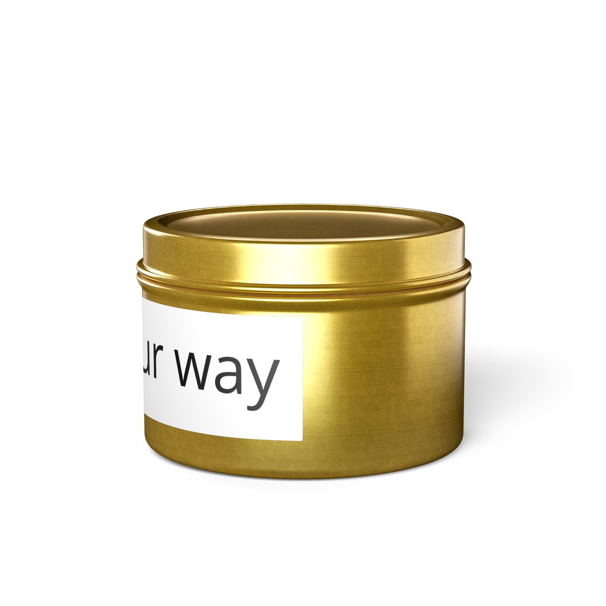 Customizable Tin Candle — 'Print it your way' Personalized Scented Tin