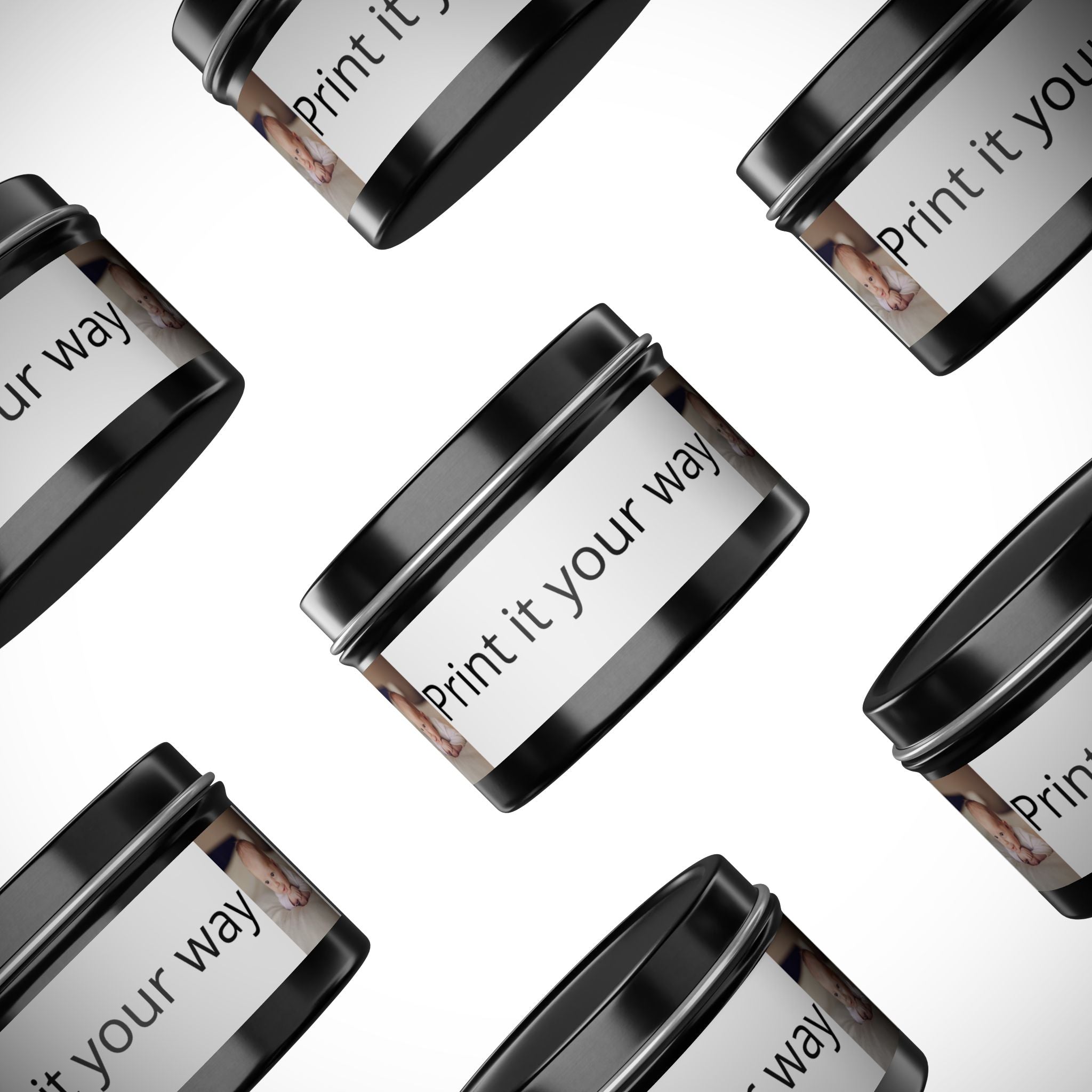 Personalized Tin Candle — Custom Photo & Text Scented Candle Gift