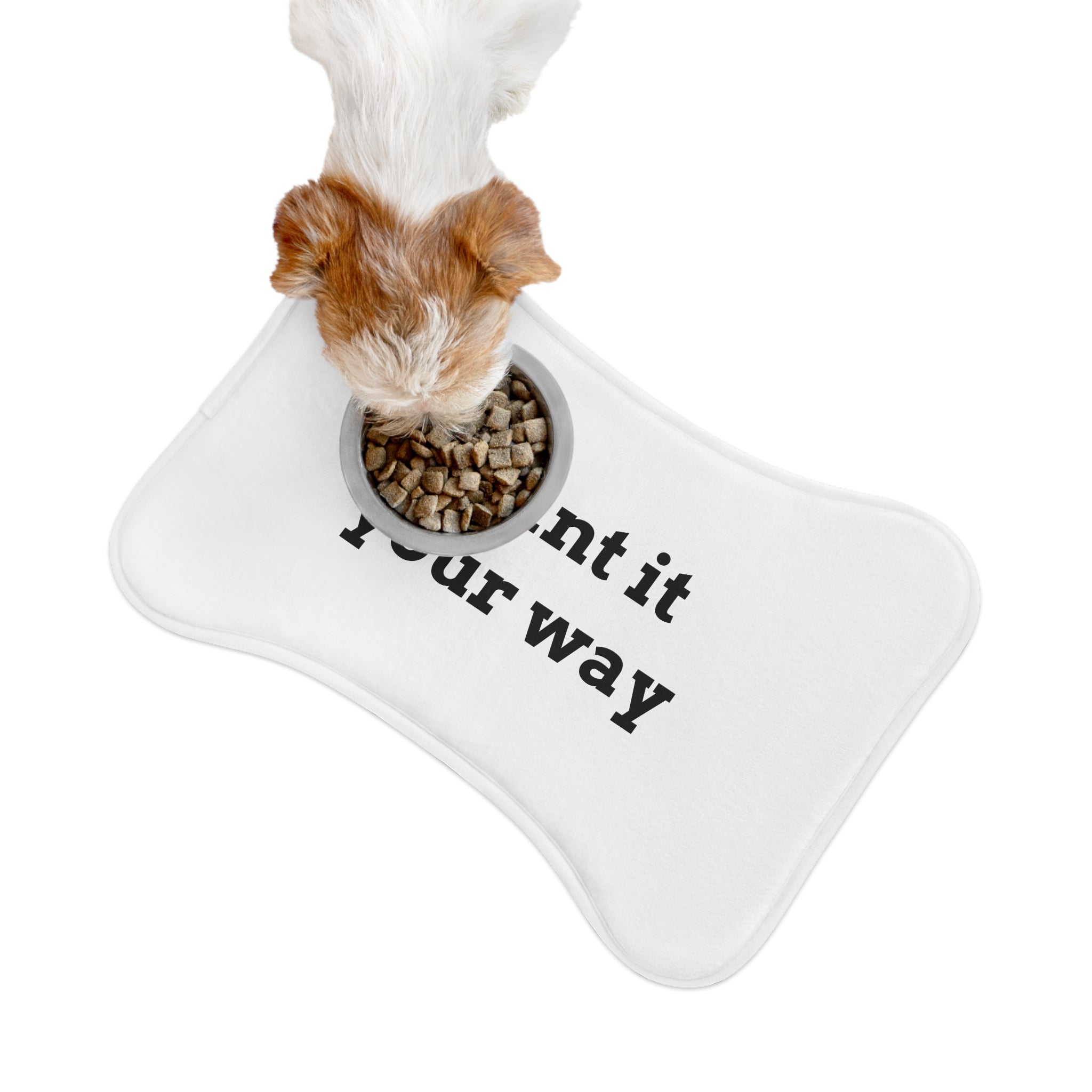 Custom Pet Feeding Mat — Personalized Dog & Cat Bowl Placemat ("Print it your way")