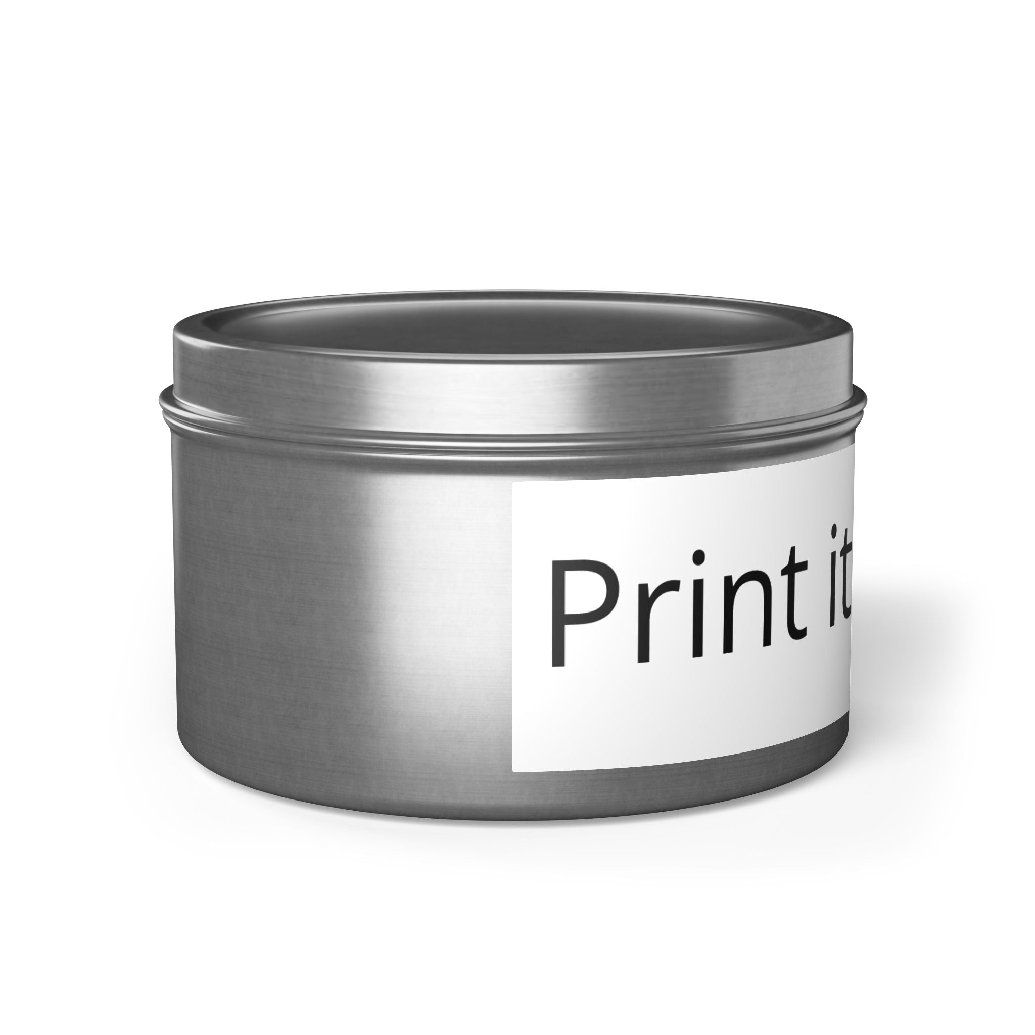 Customizable Tin Candle — 'Print it your way' Personalized Scented Tin