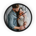 Personalized Family Photo Wall Clock — Custom Newborn & Parents Keepsake