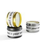 Customizable Tin Candle — 'Print it your way' Personalized Scented Tin