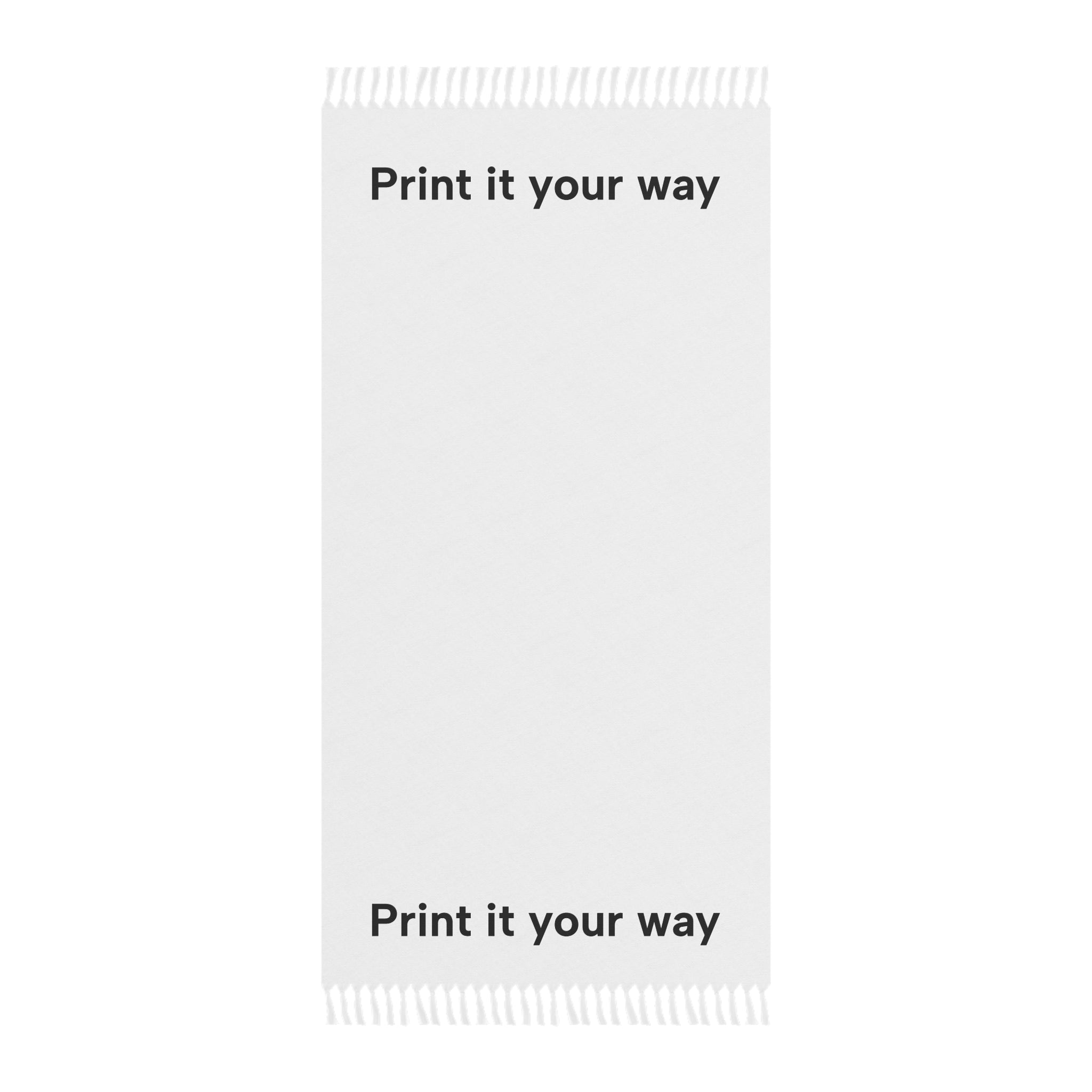 Boho Beach Towel – Customizable "Print It Your Way" Fringe Towel