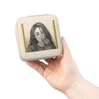 Compact Jewelry Travel Case — Personalized Portrait Pink Travel Jewelry Organizer