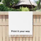 Boho Beach Towel – Customizable "Print It Your Way" Fringe Towel