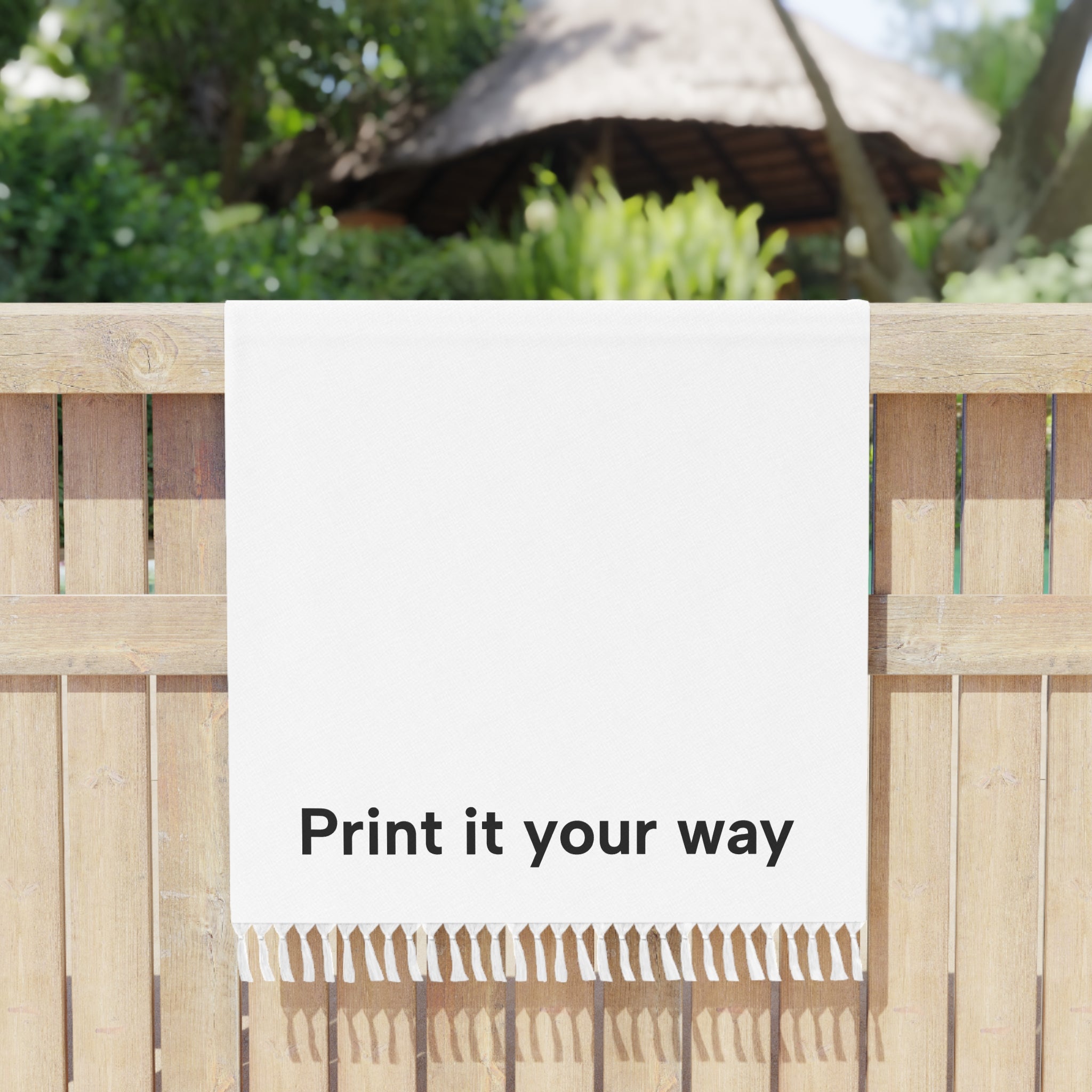 Boho Beach Towel – Customizable "Print It Your Way" Fringe Towel
