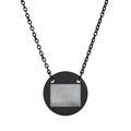 Engraved Circle Necklace — Personalized Minimalist Pendant