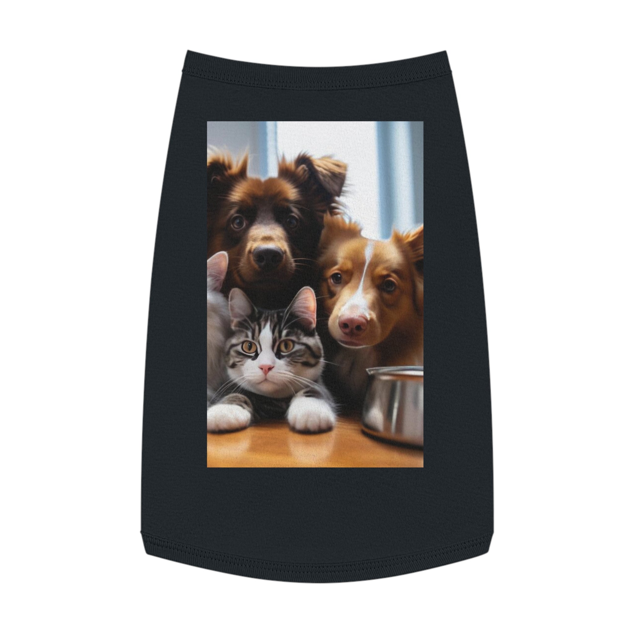 Pet Tank Top — Cute Dog & Cat Photo Print Tank for Small Pets