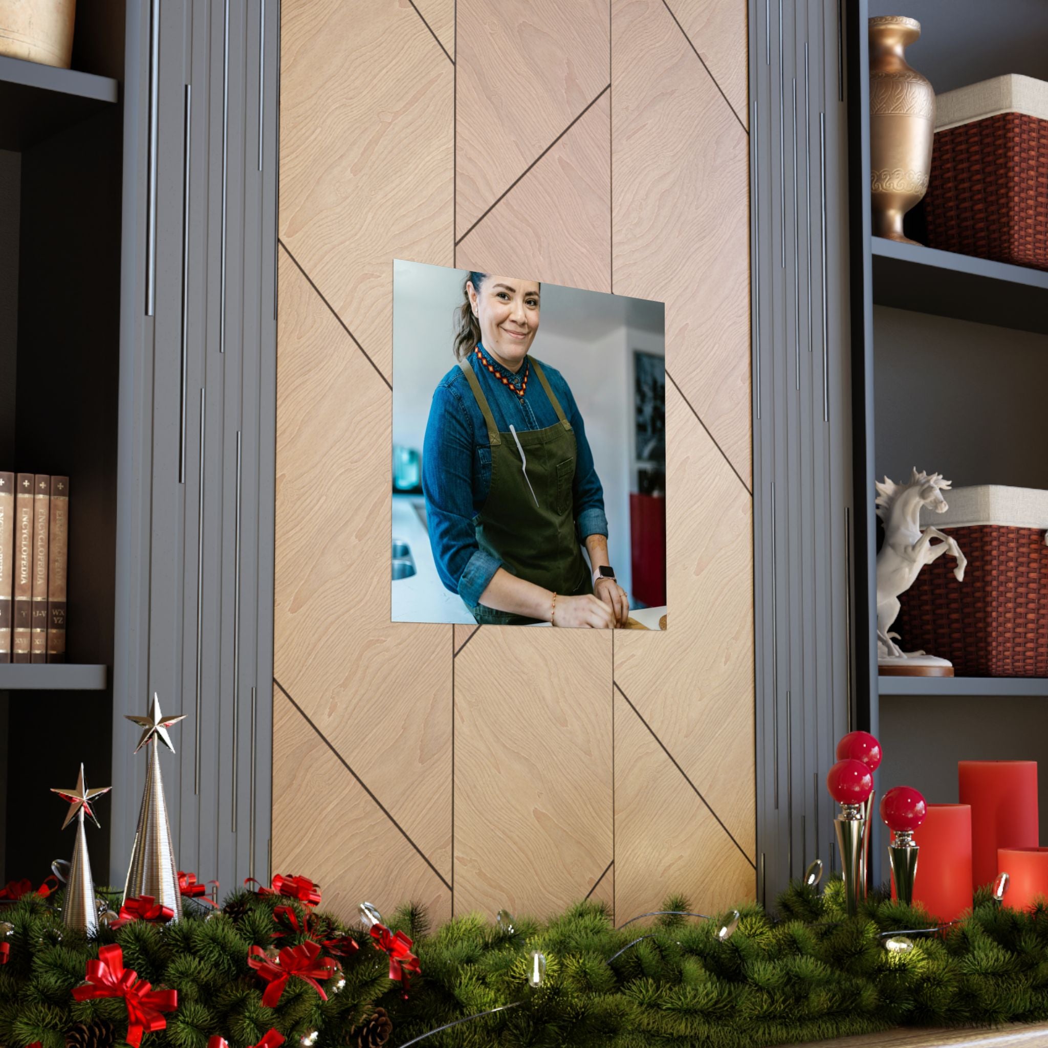 Matte Poster — Female Home Chef Portrait Kitchen Wall Art
