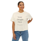 Boxy Tee — Minimal Women's Cropped T-Shirt (Custom Design)