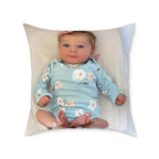 Custom Photo Square Pillow — Personalized Canvas Throw Pillow (Print It Your Way)