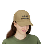 Embroidered "Print It Your Way" Classic Dad Cap