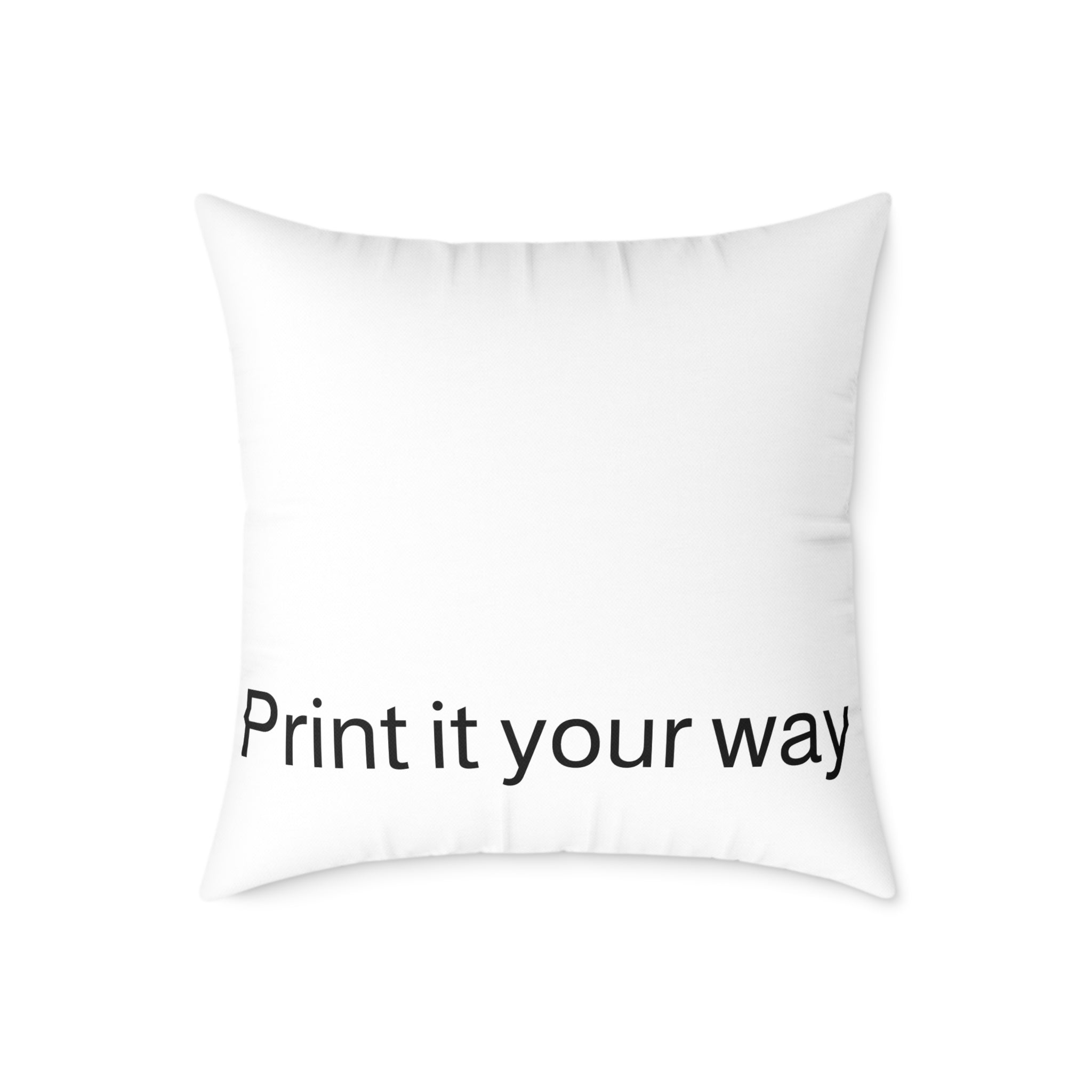 Custom Photo Square Pillow — Personalized Canvas Throw Pillow (Print It Your Way)