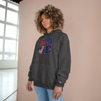 Patriotic LOVE Hoodie — USA Flag Letters & "You Won My Heart" Tic‑Tac‑Toe Back