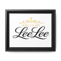 Framed Matte Canvas Print — "House of LeeLee" Script Wall Art