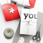 Heart Print Gift Wrap Paper — 'Print it your way' Customizable Wrapping Roll