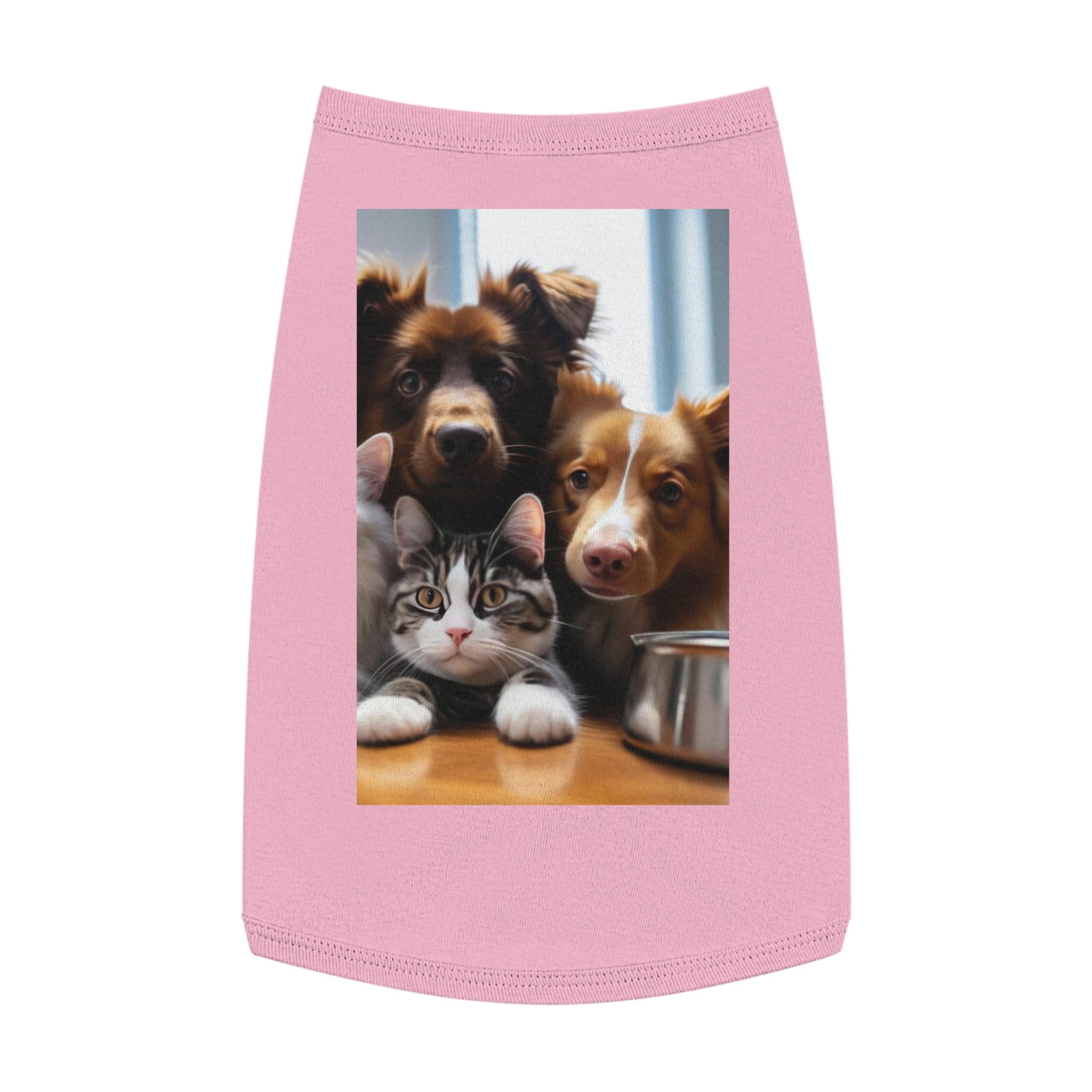 Pet Tank Top — Cute Dog & Cat Photo Print Tank for Small Pets