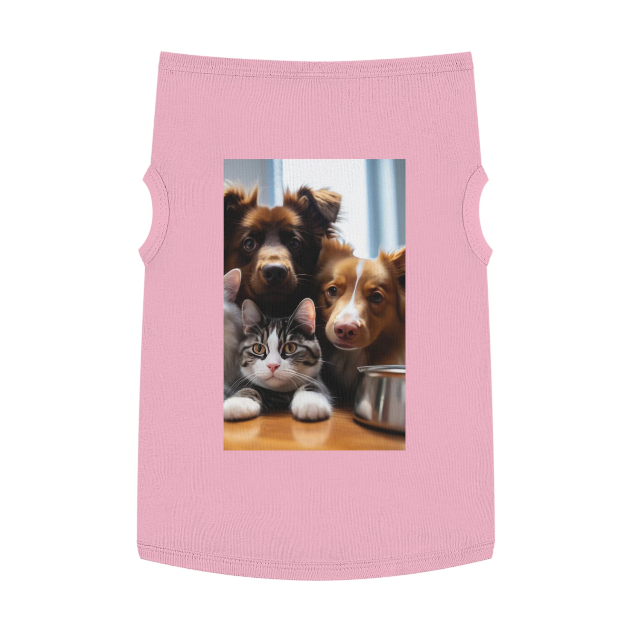 Pet Tank Top — Cute Dog & Cat Photo Print Tank for Small Pets