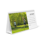 2025 Photo Desk Calendar – 12-Month Grid Layout, Personalized Family Memories