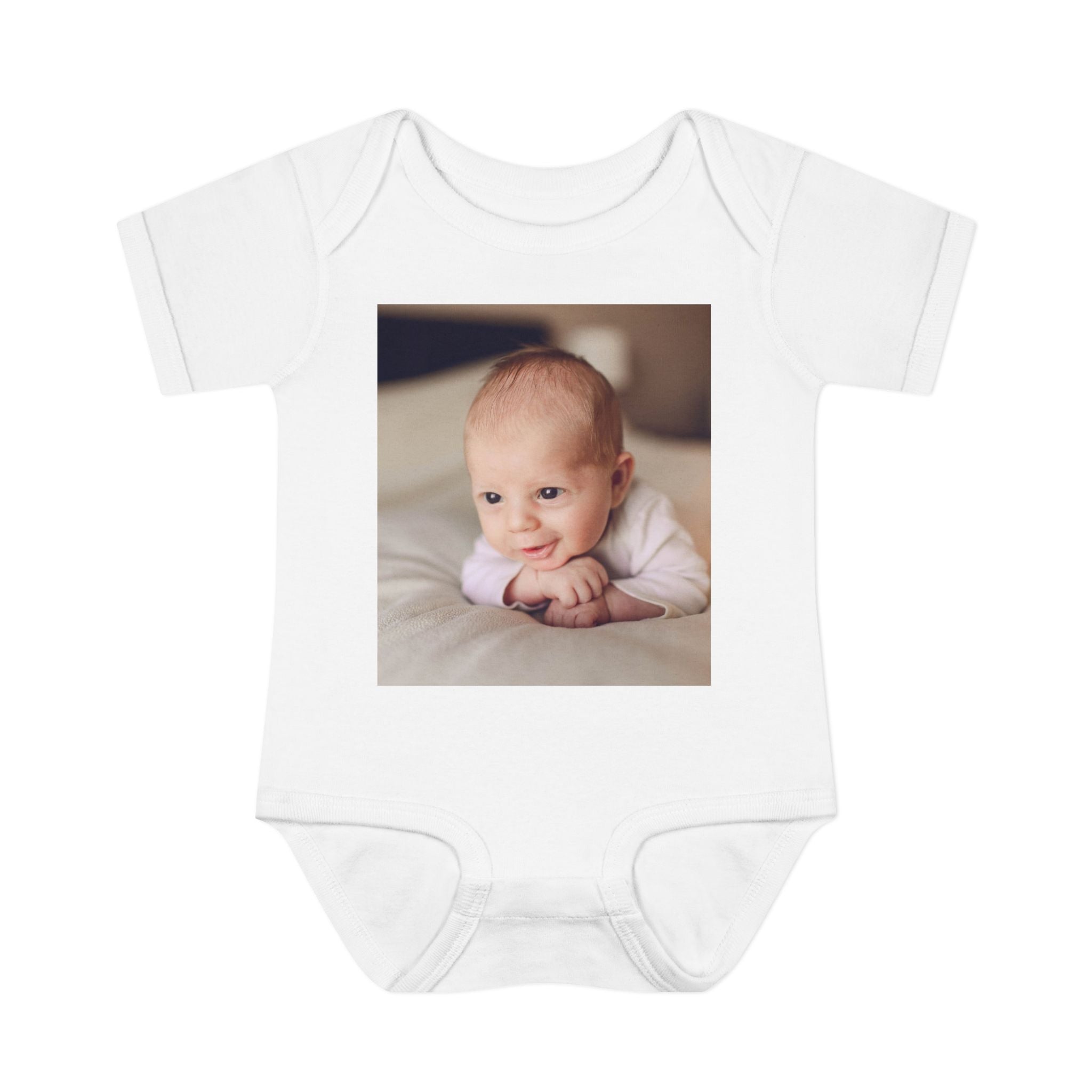 Personalized Photo Infant Bodysuit — Custom Baby Picture Onesie