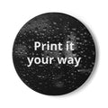 Ceramic Coaster — Black 'Print it your way' Custom Text Drink Coaster