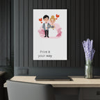 Wedding Couple Acrylic Print – Customizable French Cleat Wall Art