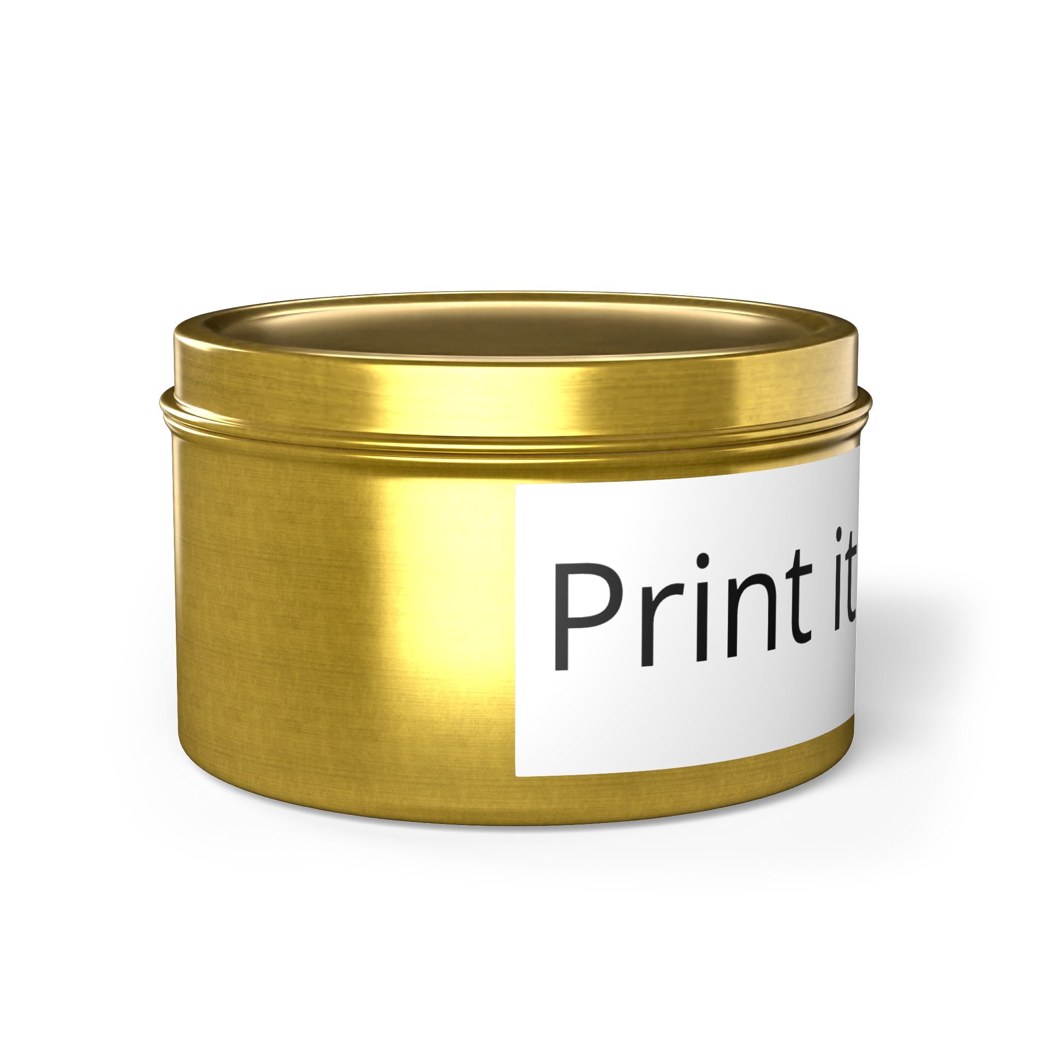 Customizable Tin Candle — 'Print it your way' Personalized Scented Tin