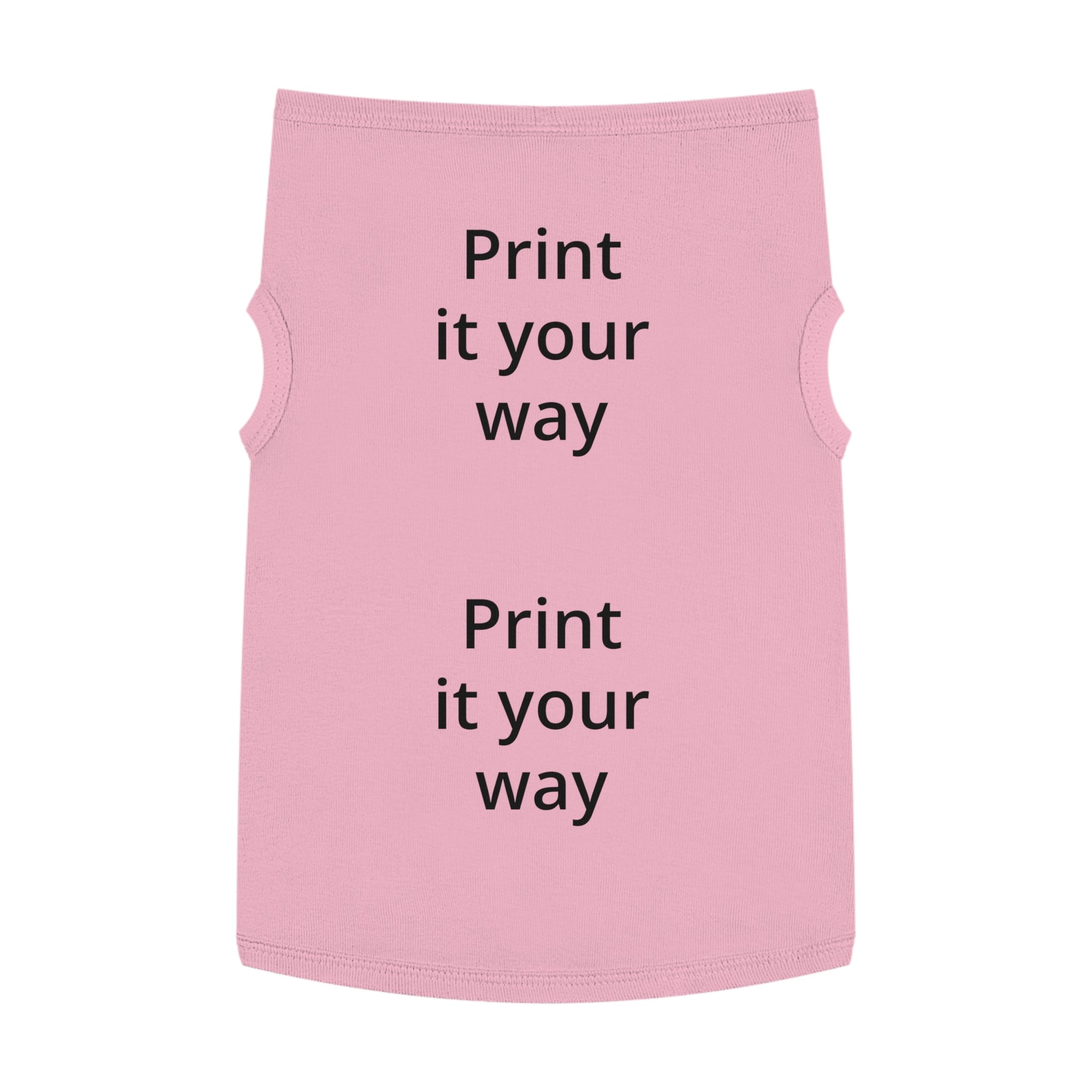 Customizable Pet Tank Top – Lightweight Dog Shirt (Print It Your Way)